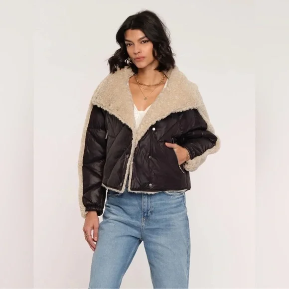 Heartloom Solas Two-Tone Teddy Jacket Size Small - Picture 2 of 9